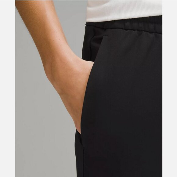 LULULEMON Luxtreme Mid Rise Straight Leg Black Trouser Pants Women's Medium ~EUC - Picture 4 of 16